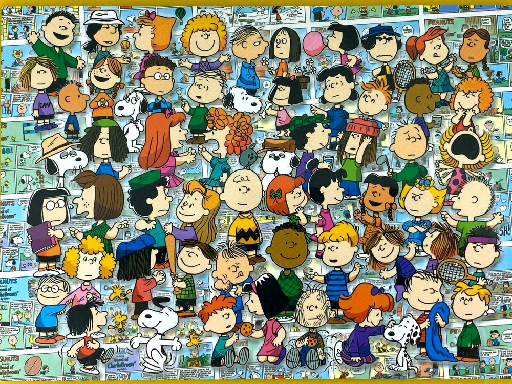 Snoopy Charlie Brown Peanuts Gang 3000-Piece Jigsaw Puzzle 32x45 Inches by Aquarius
