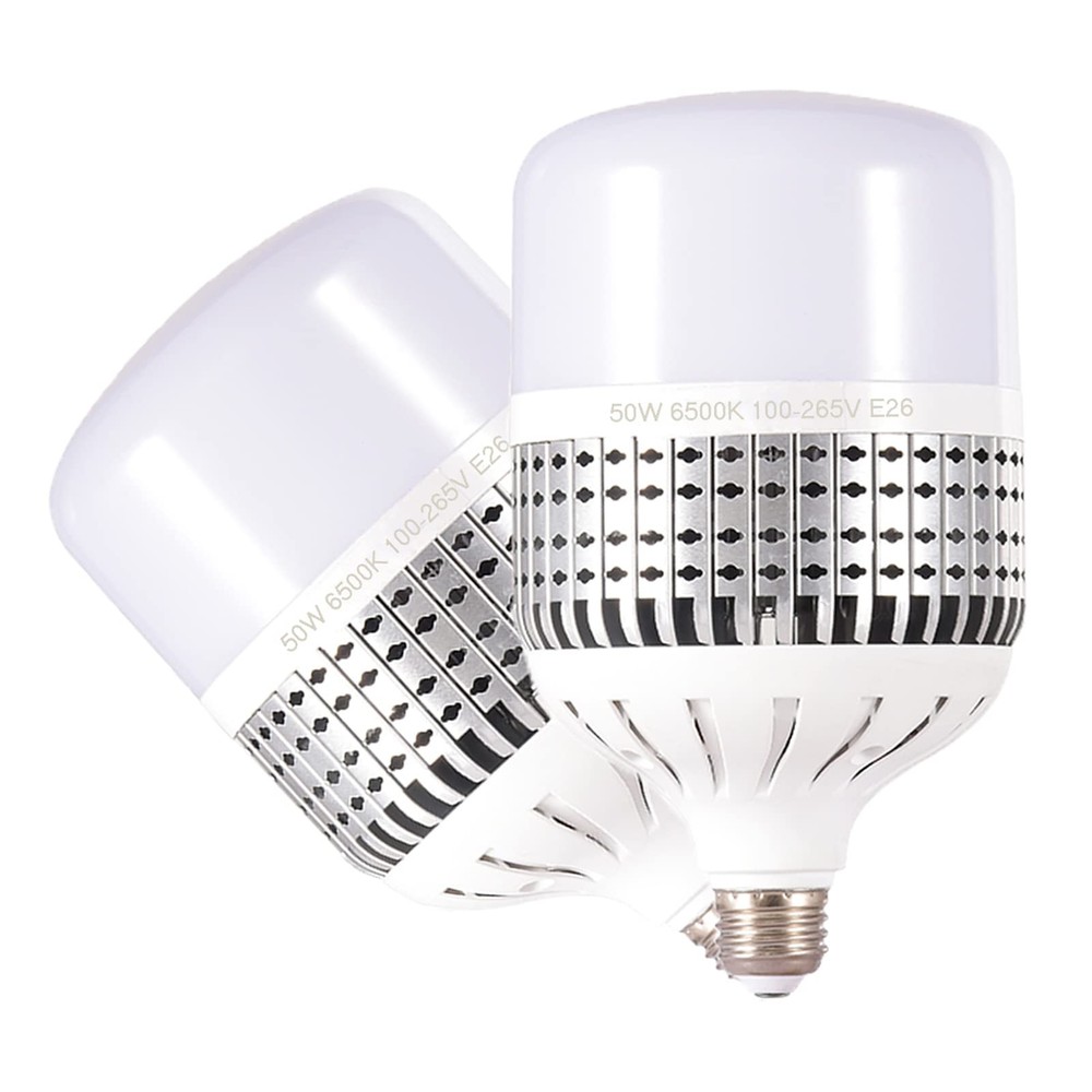 podoboq High Power LED Bulb 50W High Watt Commercial Bulbs, 450W-500W Light B...