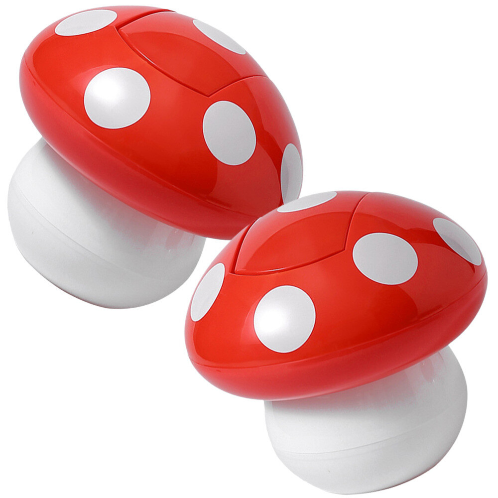 2 Pcs Convenient Trash Bucket Office Cans Small with Lid Travel