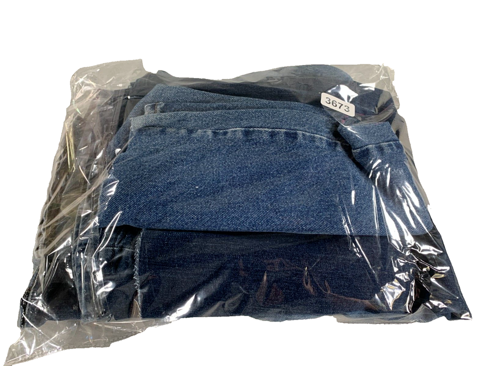 Premium Denim Fabric Scraps Dark Blue Lot for Crafts & DIY Projects #3673