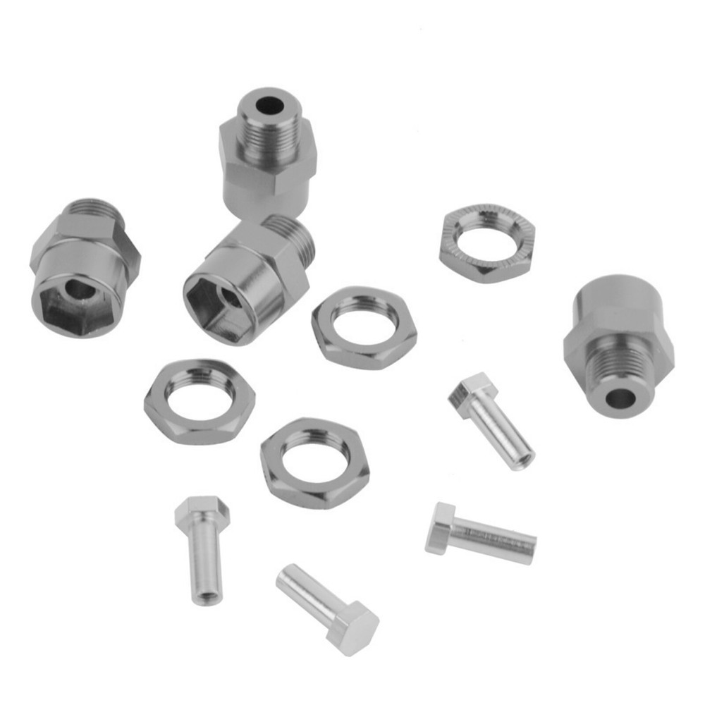 12pcs/Set Alloy Wheel Hex Hub Adapter Conversion Extension For 1/8/10 RC Car