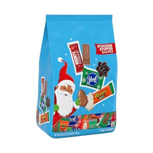 , REESE'S and YORK Assorted Chocolate, Christmas Candy Bulk Christmas Candy Bag