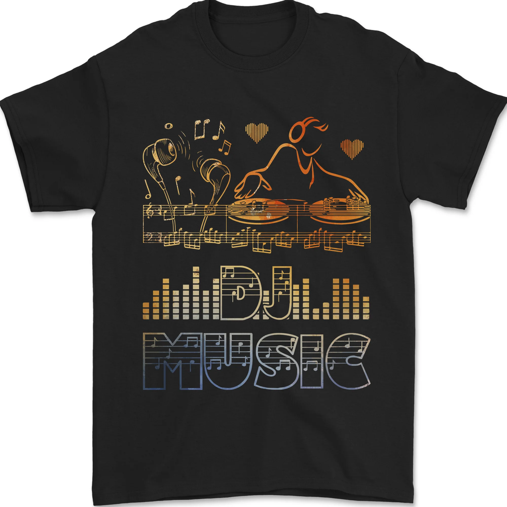 DJ Music Tekno Dance Rave Mens T-Shirt 100% Cotton