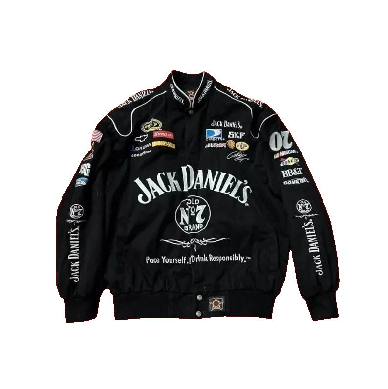Vintage NASCAR F1 Jack Daniel's Racing Embroidered Jacket For Men - NEW