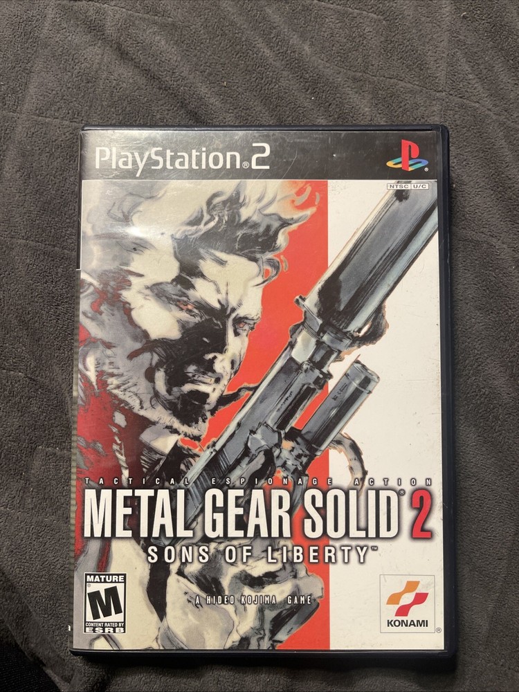 Metal Gear Solid 2 Sons of Liberty Black Label PS2 Complete in Mint Condition