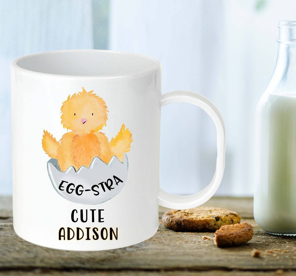 Personalized Chick Mug Kids Farm Mug Childs Chick Cup Custom Kids Mug Bpa Free
