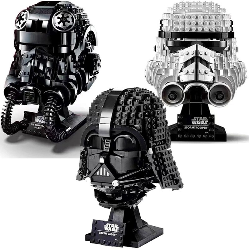 Stormtrooper Vader Tie Fighter Pilot Helmet 75276 Building Block Star Wars Toy