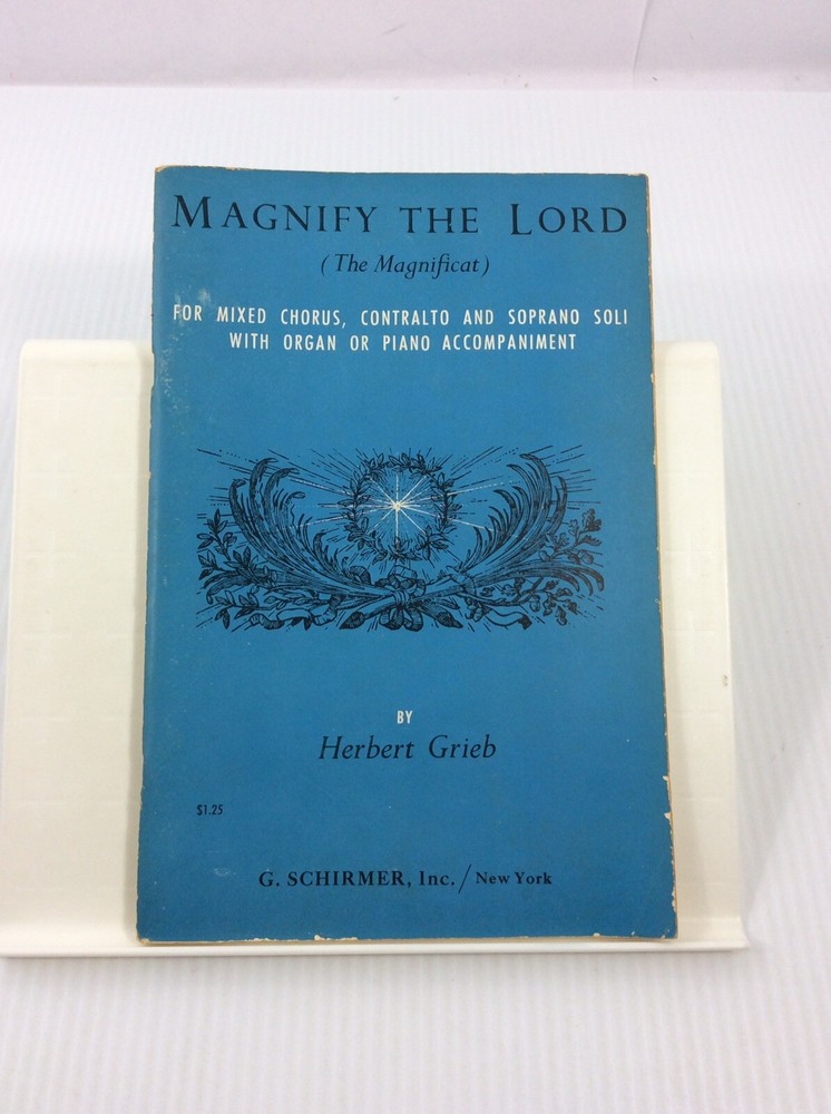 Magnify The Lord SATB Choral Music Songbook by Herbert Grieb 1961
