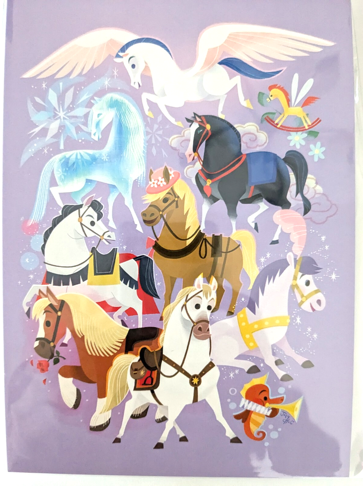 Disney Gallery Horses of Disney Art Card Brand New Collectible