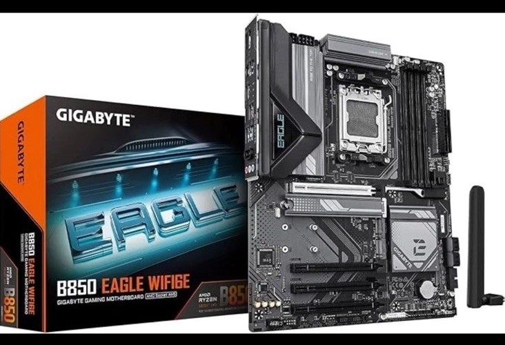 GIGABYTE B850 Eagle WIFI6E AMD AM5 ATX Motherboard Support AMD Ryzen 9000/8000