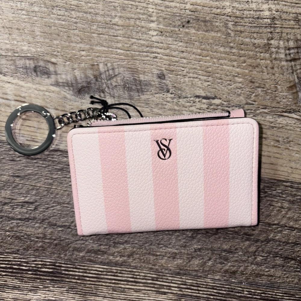 Victoria's Secret Foldover Card Case Wallet with Keychain New With Tags