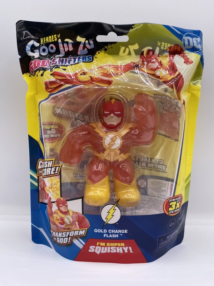 Heroes of Goo Jit Zu Goo Shifters GOLD CHARGE FLASH Squishy Toy Figure