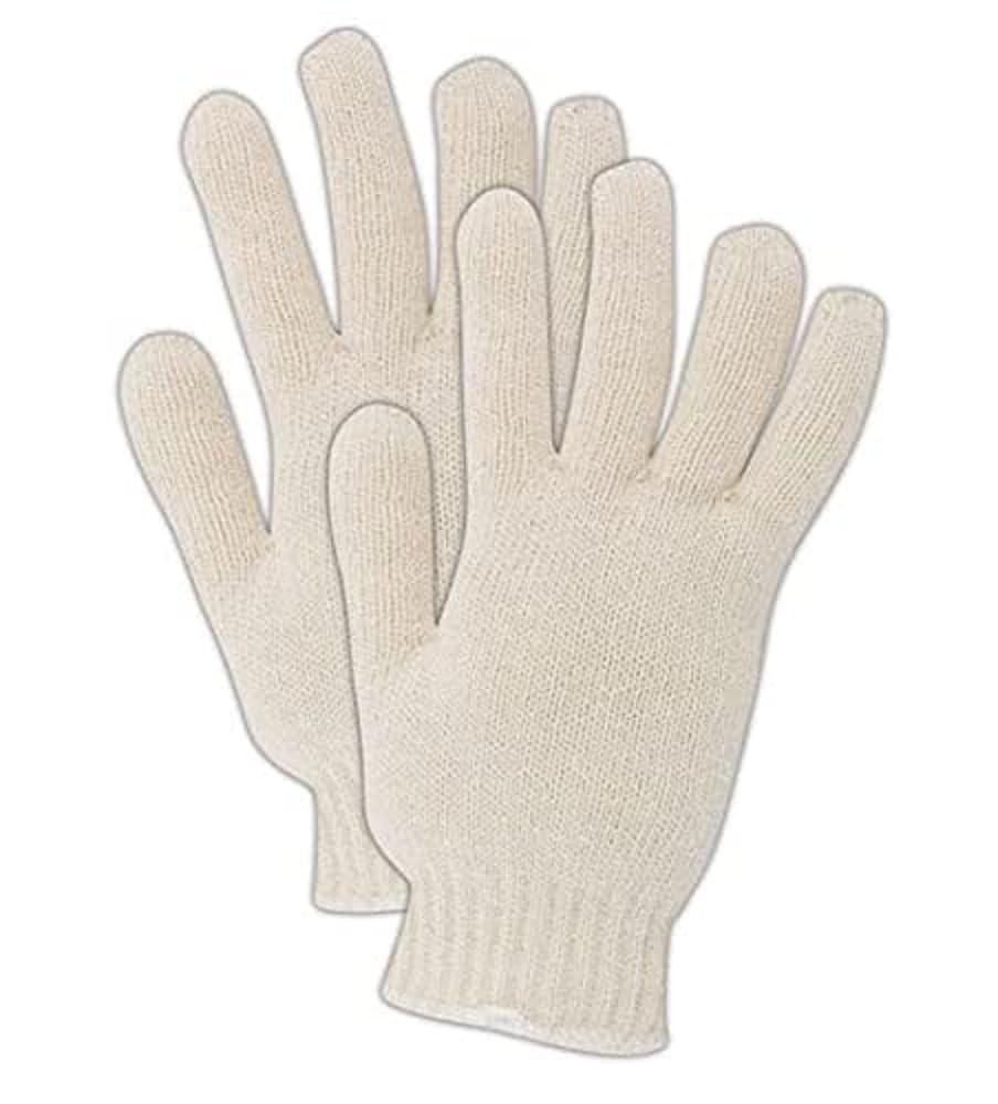 tT143C KnitMaster Lightweight Seamless Cotton Poly Blend Gloves for Comfort