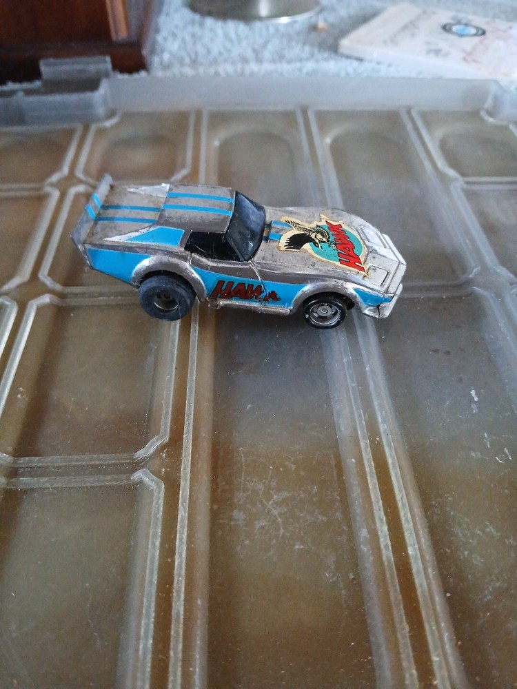 vintage slot car Tyco Corvette Wheel Stand Funny Car