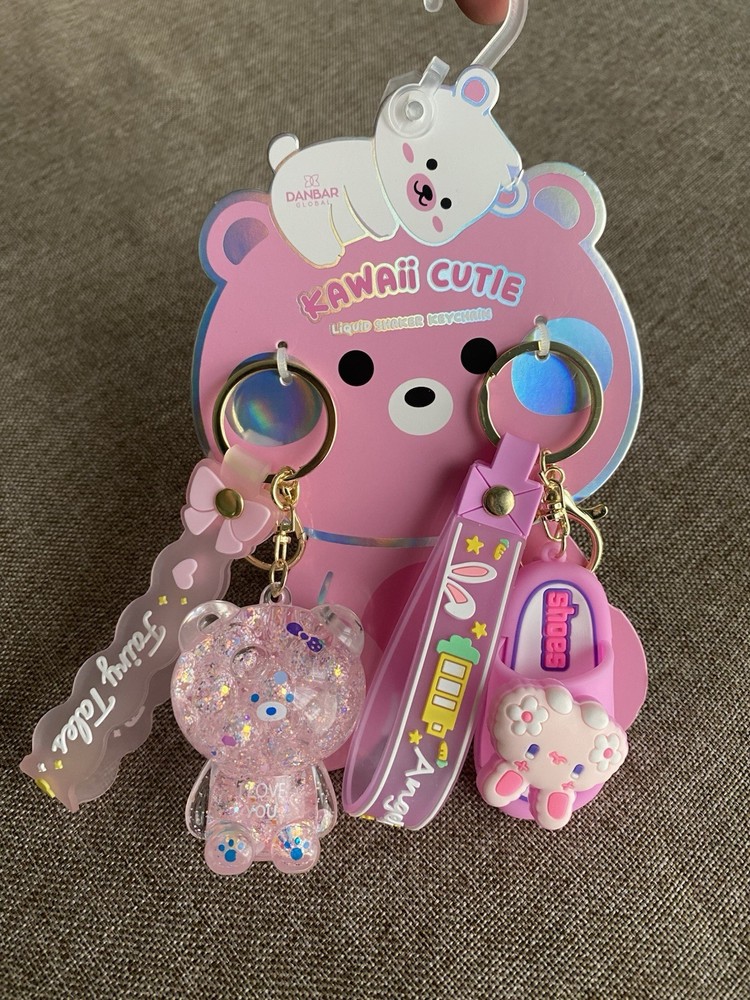 Kawaii Cutie Liquid Shaky Keychain New With Tag Trending Now