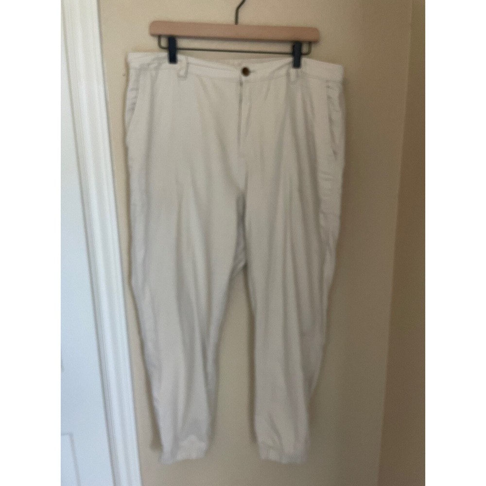 GAP Girlfriend Jogger Pants Beach Pebble color size 16 elastic at ankles