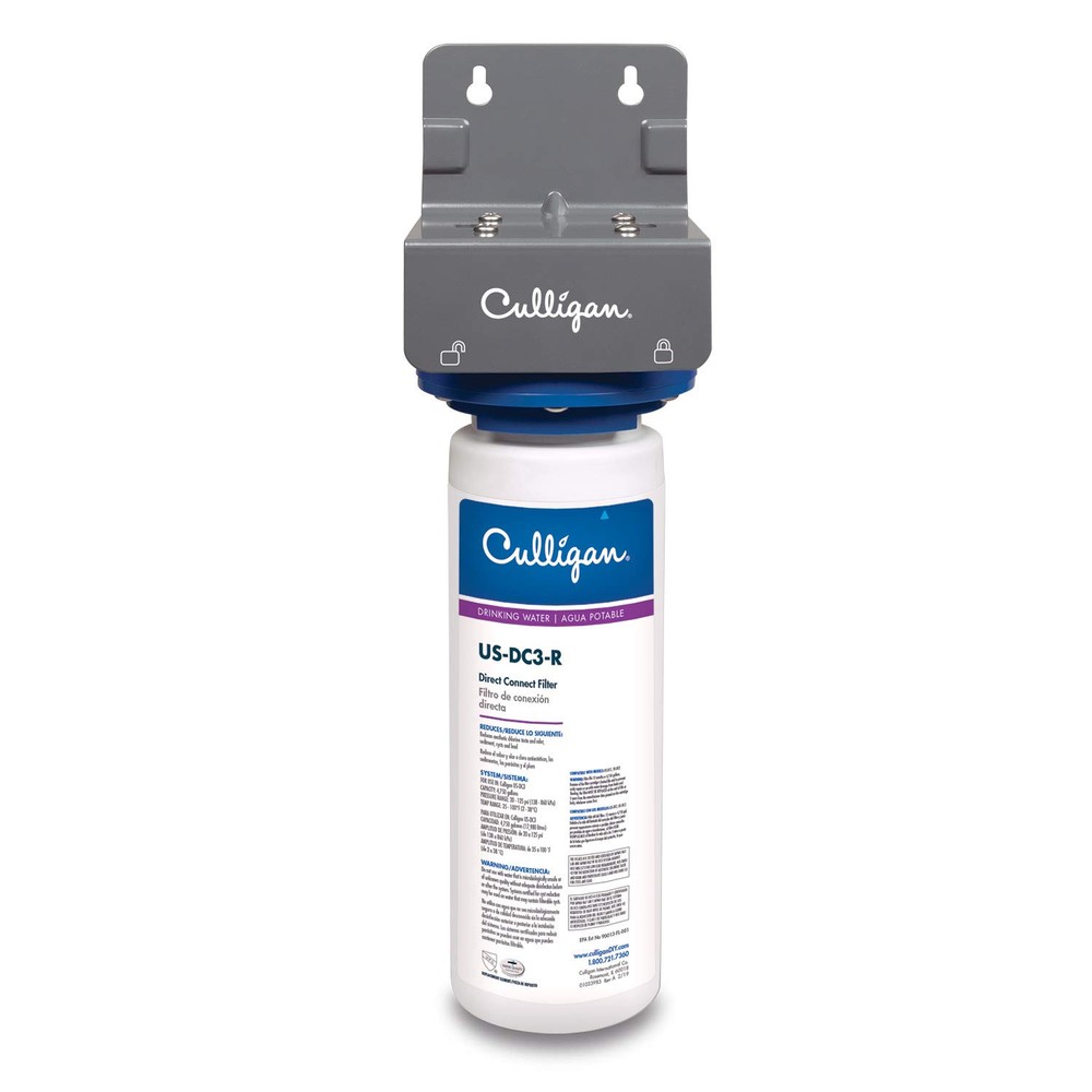 US-DC3 Under Sink Direct Connect Premium Lead Filtration System in White | Compact Sink Filter for Clean Water