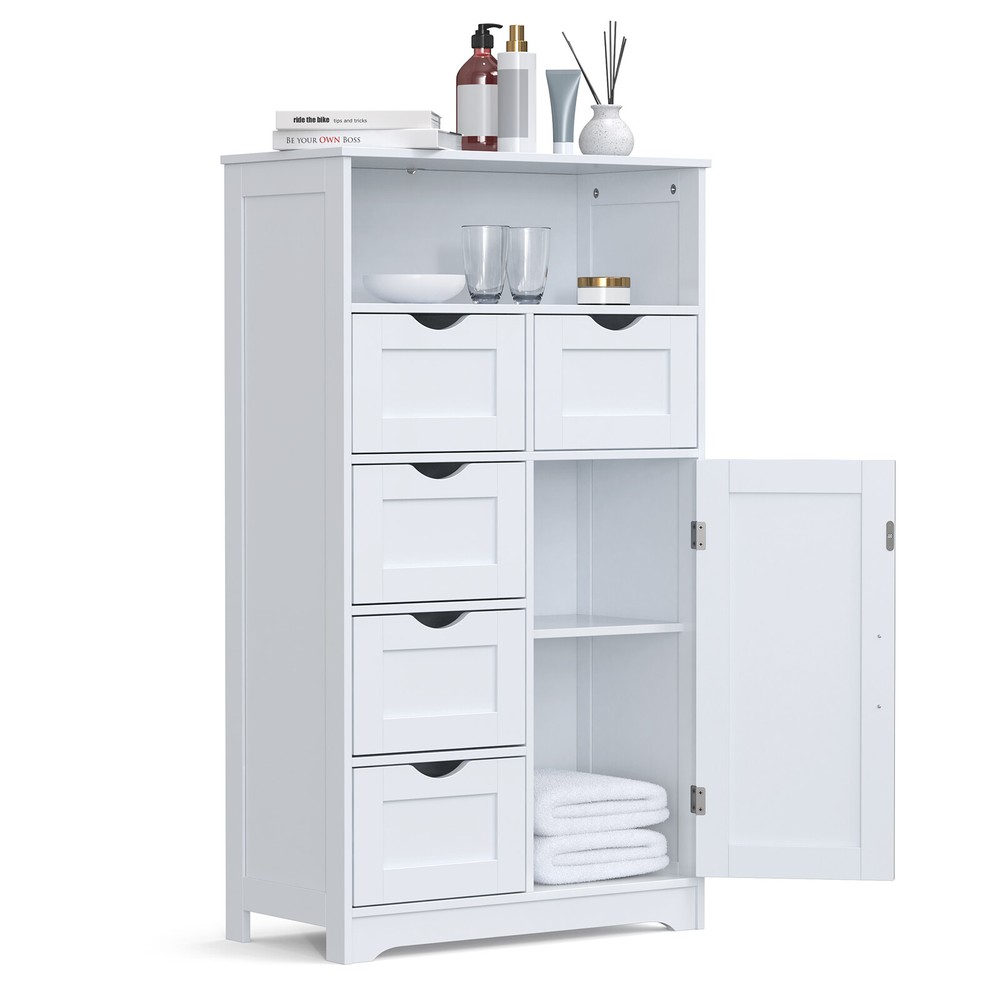 Bathroom Cabinet With 4 Drawers/3 Drawers 2 Shelves/5 Drawers 1 Door F/Home C3L8