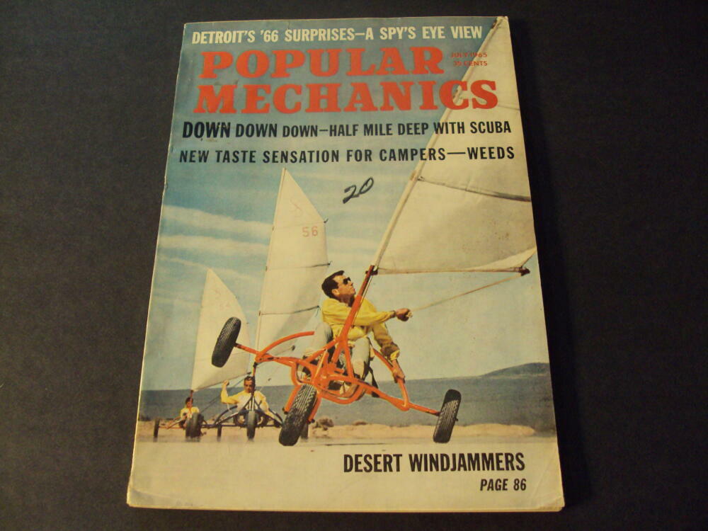 Popular Mechanics July 1965 Desert Windjammers, Taste Sensation for Cam ID:68010