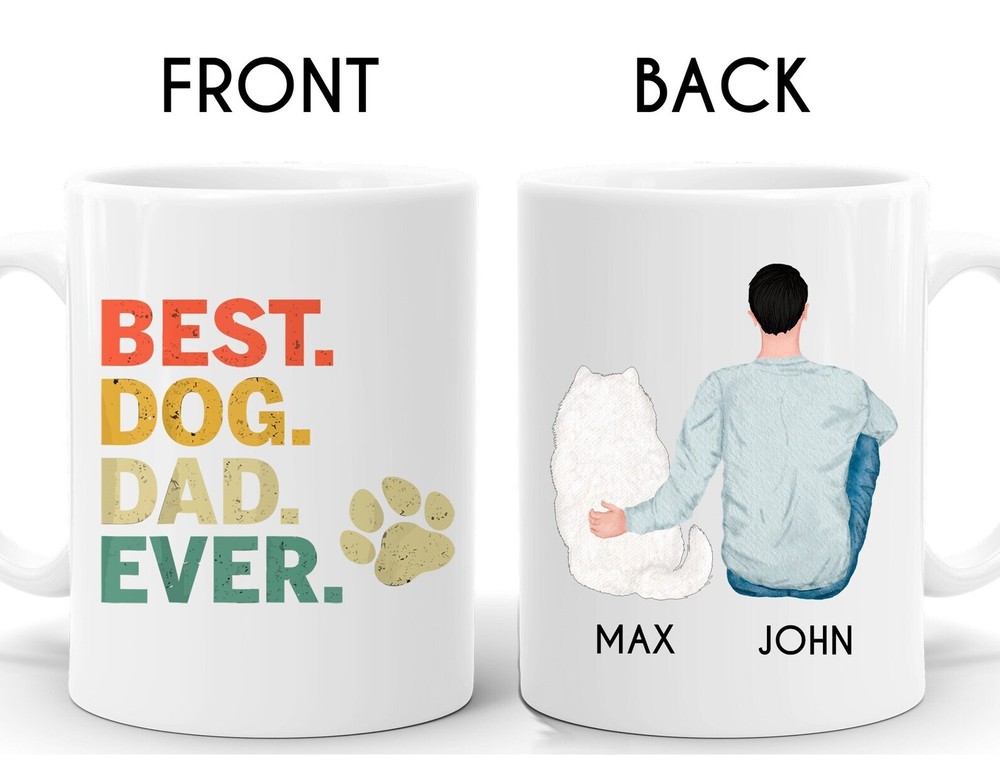 Personalized Samoyed Mug Samoyed Dad Mug Samoyed Lover Mug Samoyed Dad Gift