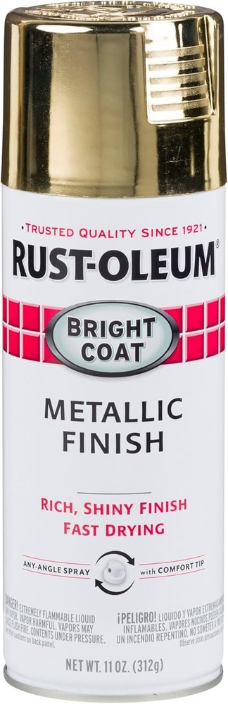 Rust-Oleum 7710830 Stops Rust Bright Coat Metallic Spray Paint, 11 Ounce (Pack o
