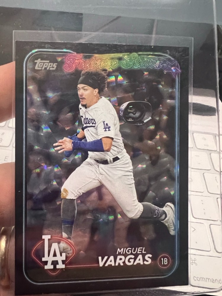 2024 Topps Series 2 Black Foil Future Stars Miguel Vargas #541