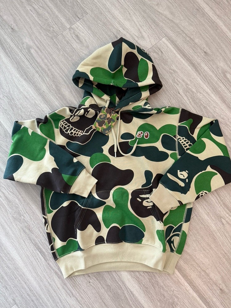 Bape Green ABC Camo Bored Ape Yacht Club Pullover