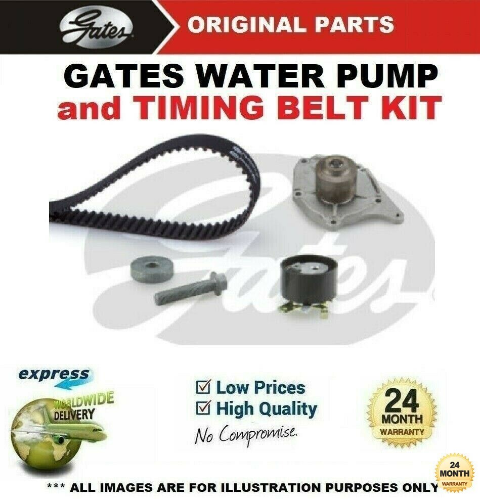 GATES WATER PUMP & TIMING BELT KIT for NISSAN NOTE 1.5dCi 2006-2012