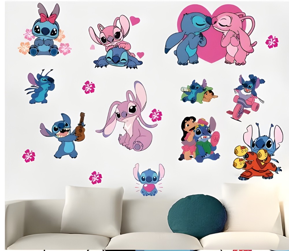 Lilo & Stitch Removable Wall Decal for Kids Room DIY Home Decor Vinyl Sticker  