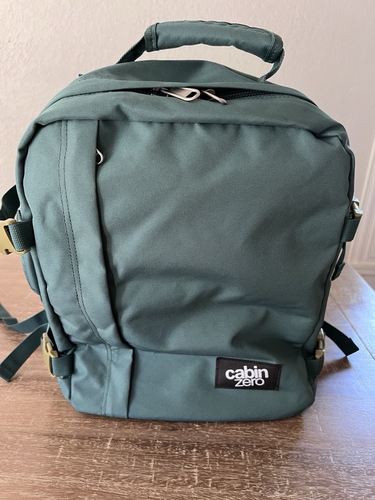 Cabin Zero Unisex Backpack Tag Plate Equipped Lost Bag System NWOT