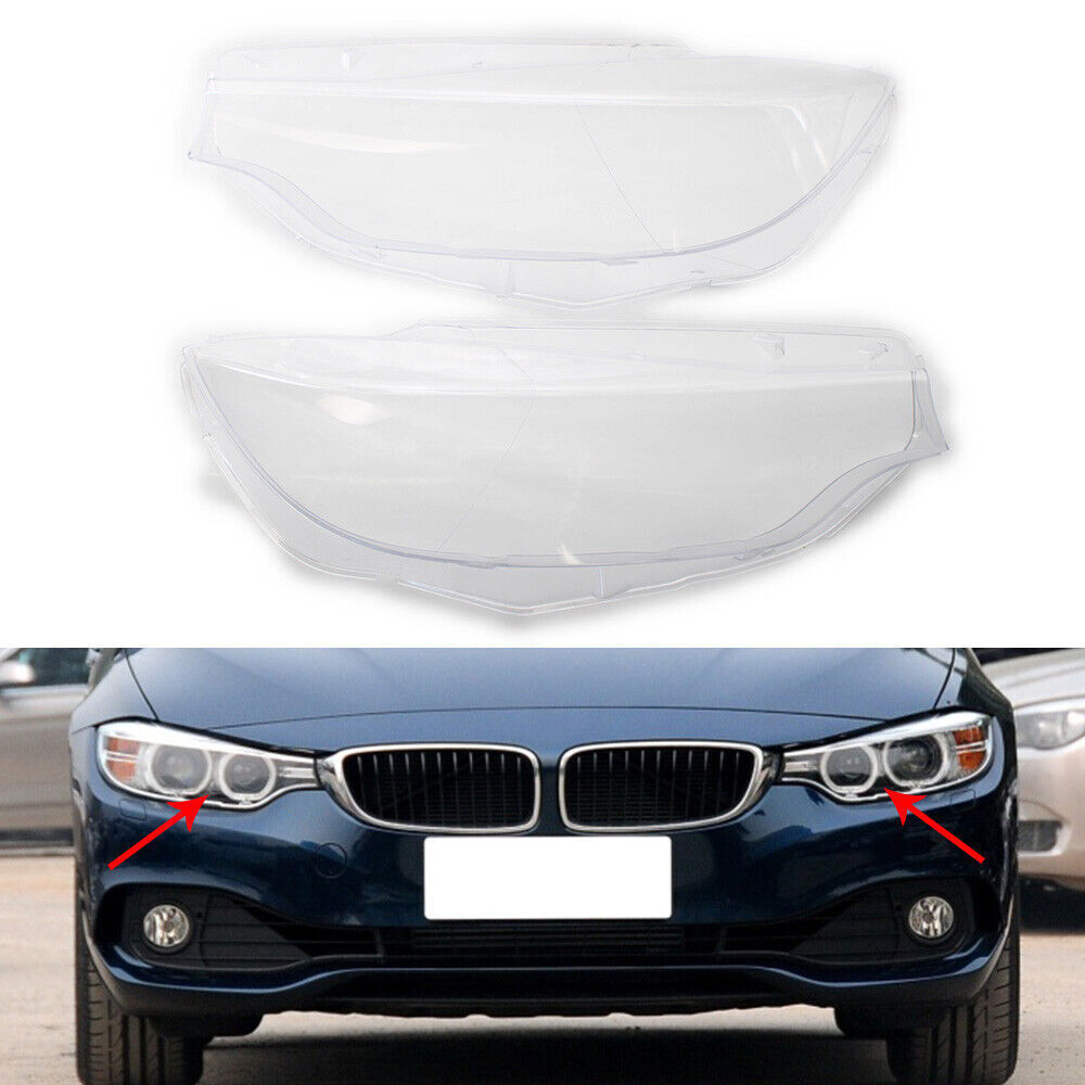 Pair Left&Right Car Headlight Lens Cover Shell Fit for BMW F32 F33 F36 2013-2017