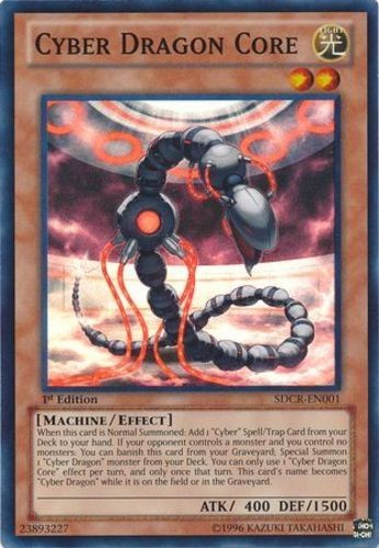 Cyber Dragon Core SDCR-EN001 Super Rare 1st Edition LP-image