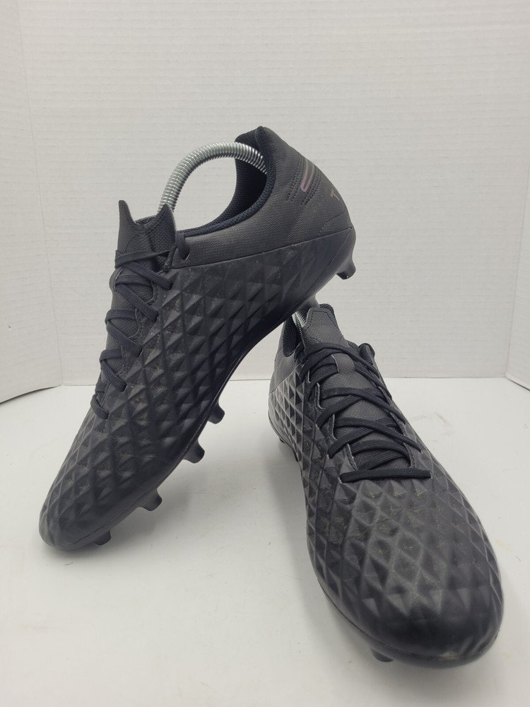 Nike Tiempo Soccer Cleats Mens Size 9.5 Black Futbol Shoes AT6107-010