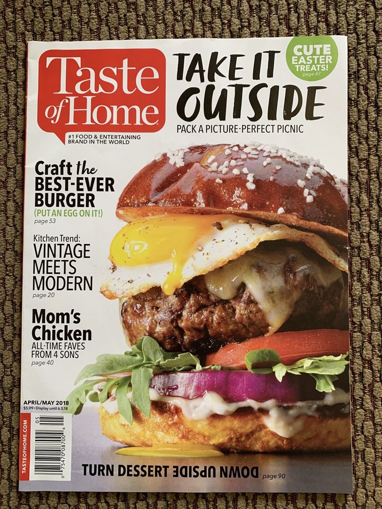 Taste of Home Magazine - Apr/May 2018 - Best Burger - Mom's Chicken - Recipes