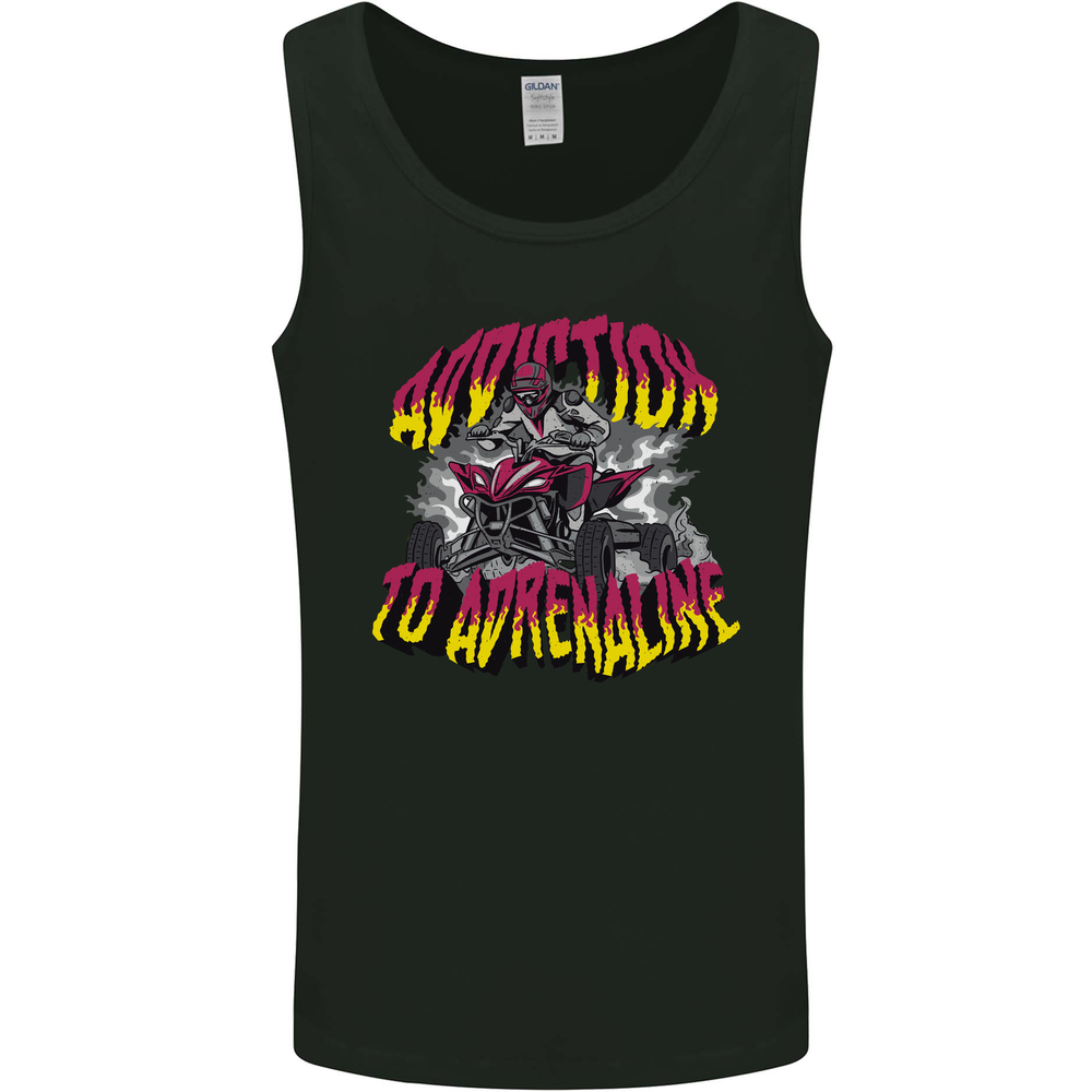 Quad Biking Adrenaline ATV Biker Off Road Mens Vest Tank Top