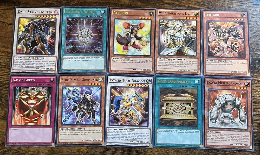 Yugioh Cards Mixed Lot of 10 Cards 1st Edition Limited Edition #5