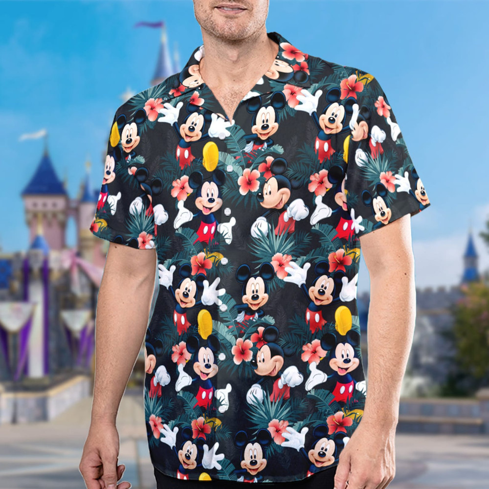 Mickey Mouse Peace Out 3D HAWAII SHIRT All Over Print Father Day Gift Best Price