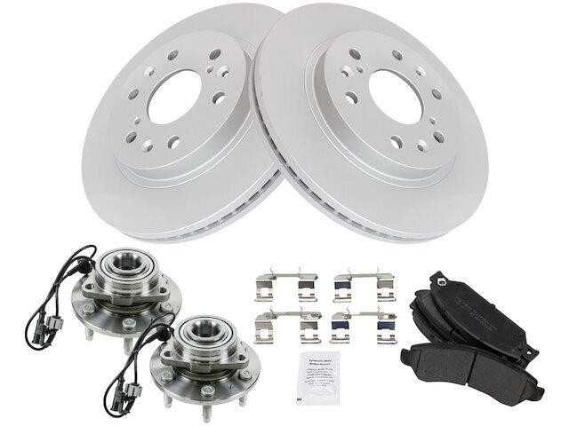 2007 Escalade EXT Front Brake Pad Rotor & Wheel Hub Kit 99FTGQ