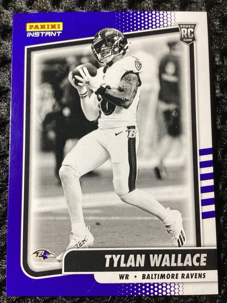 2021 Panini Instant NFL Black & White #BW32 Tylan Wallace Rookie Card
