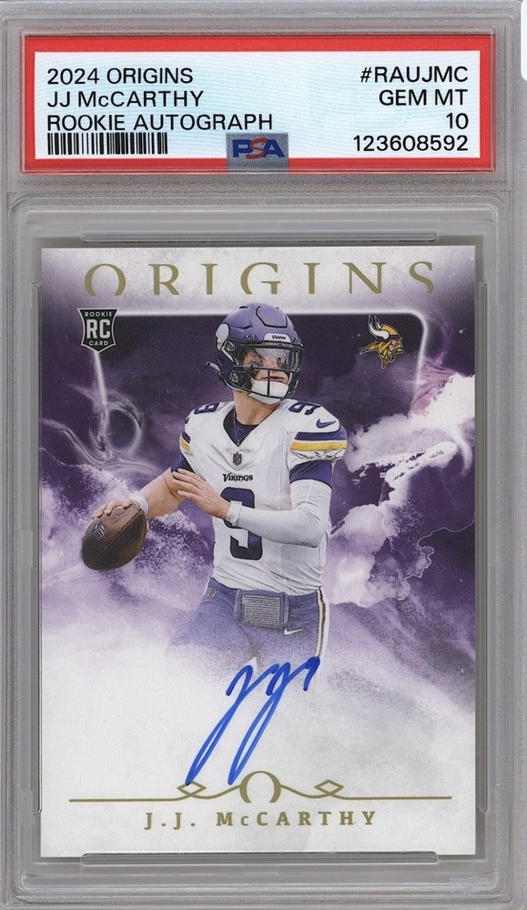2024 Panini Origins - Rookie Autographs J.J. McCarthy #RAU-JMC (AU, RC)