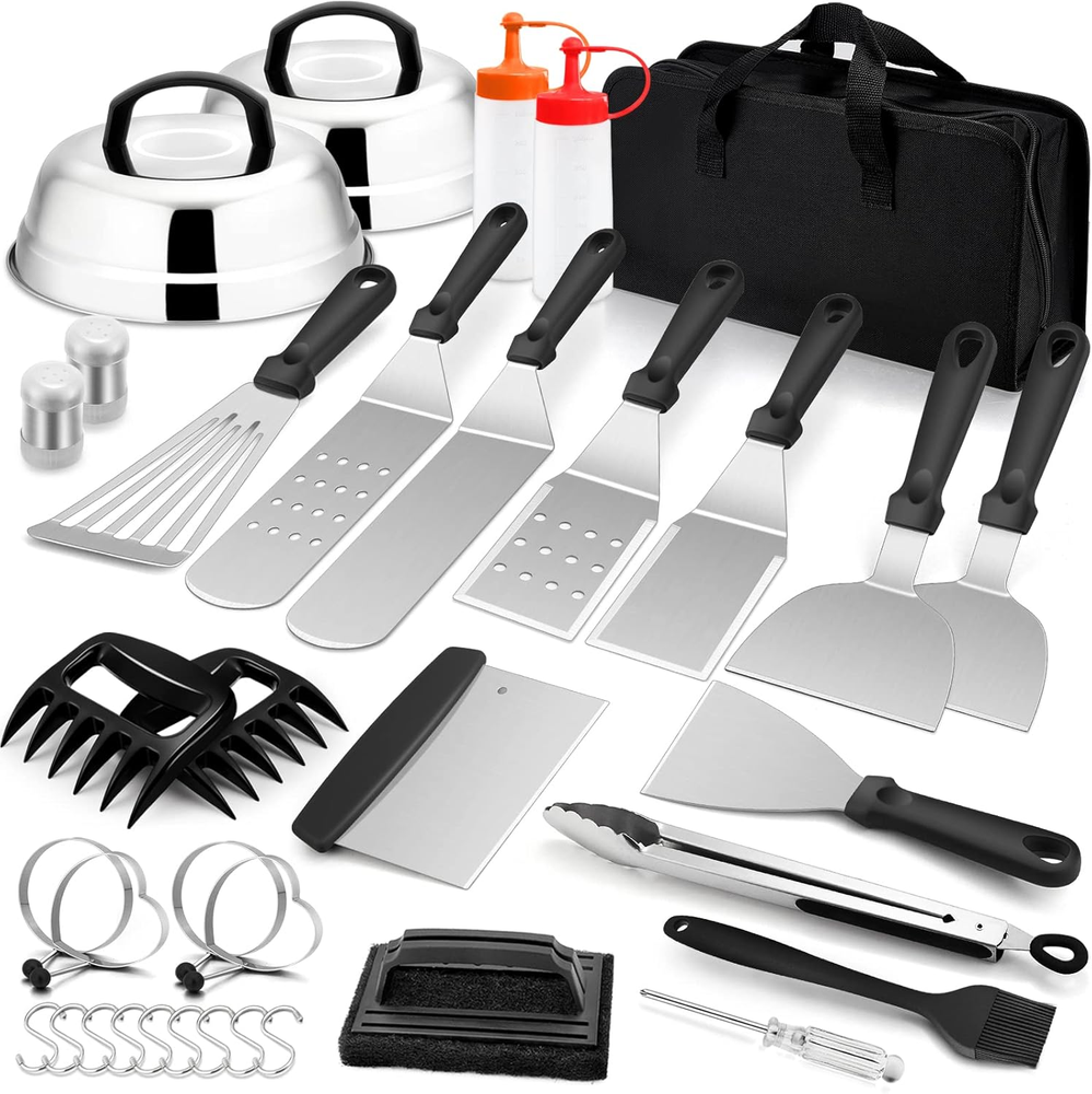 Griddle Accessories Kit 35Pcs Grill Tool Set Turner Spatulas for Outdoor Cooking