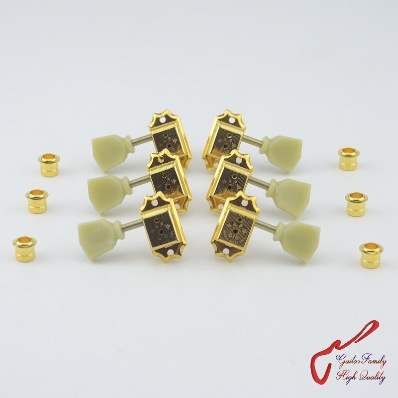 Original L3+R3SD510-HAPM Locking Vintage Guitar Machine Heads Tuners (Gold