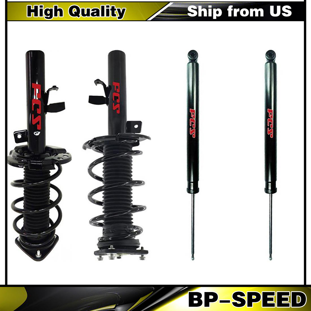 Front Complete Strut & Rear Shock Absorber 4PCS Set For 2014-2018 Ford Focus New