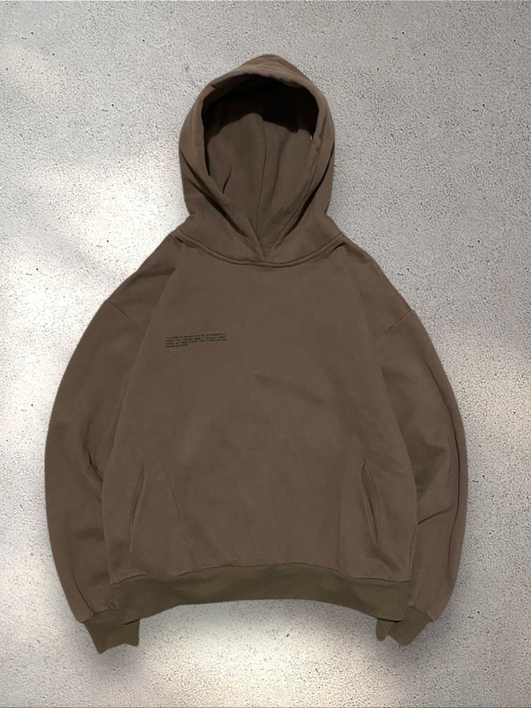 PANGAIA Brown Hoodie Size M Organic Cotton Recycled Unisex