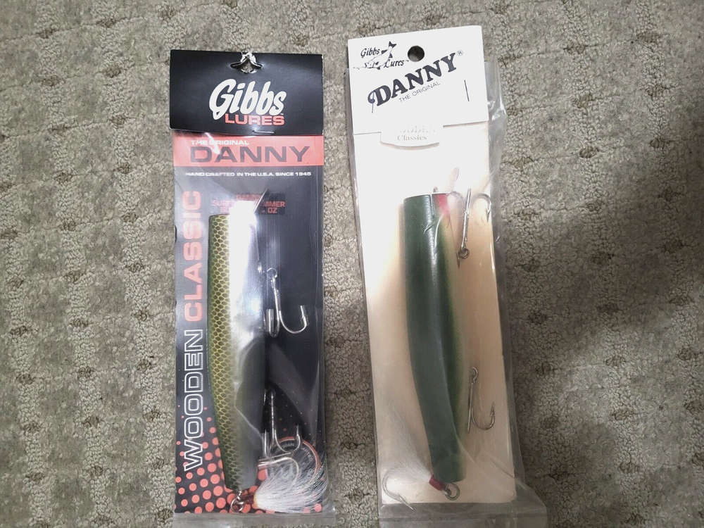 2 ea.  Gibbs Lures Danny Surface Swimmer  2 1/4 oz, 6