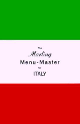 The Marling Menu-Master for Italy by William E Marling: Used