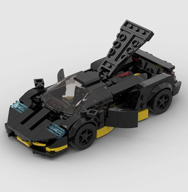 Custom MOC Lego Lamborghini Centenario Supercar 326 Piece Building Brick Car