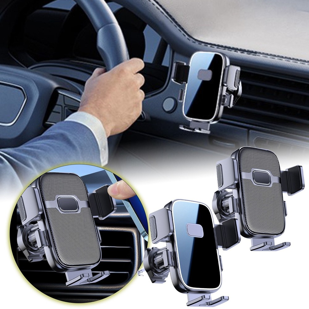 Universal Adjustable Car Phone Holder with Air Vent Mount - Hands-Free
