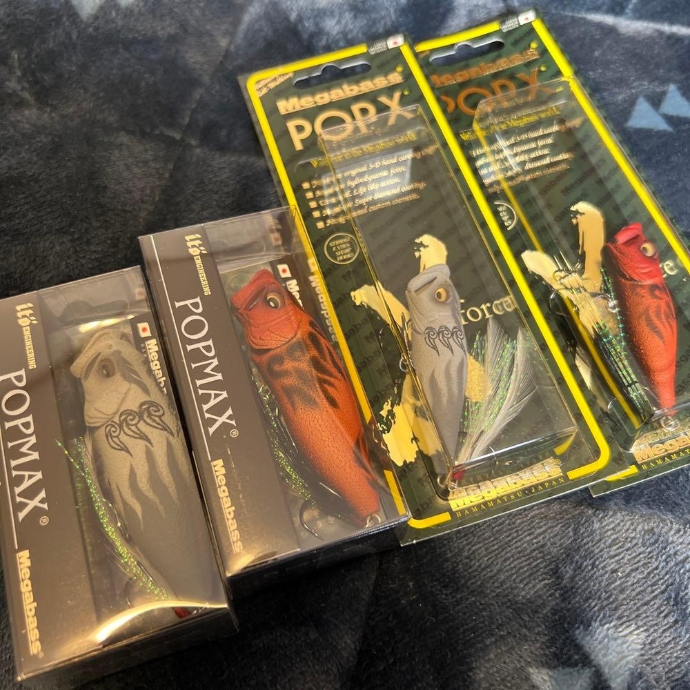 Megabass POP-X MAX Set Lure Seisa & Komainu Colors New Unused