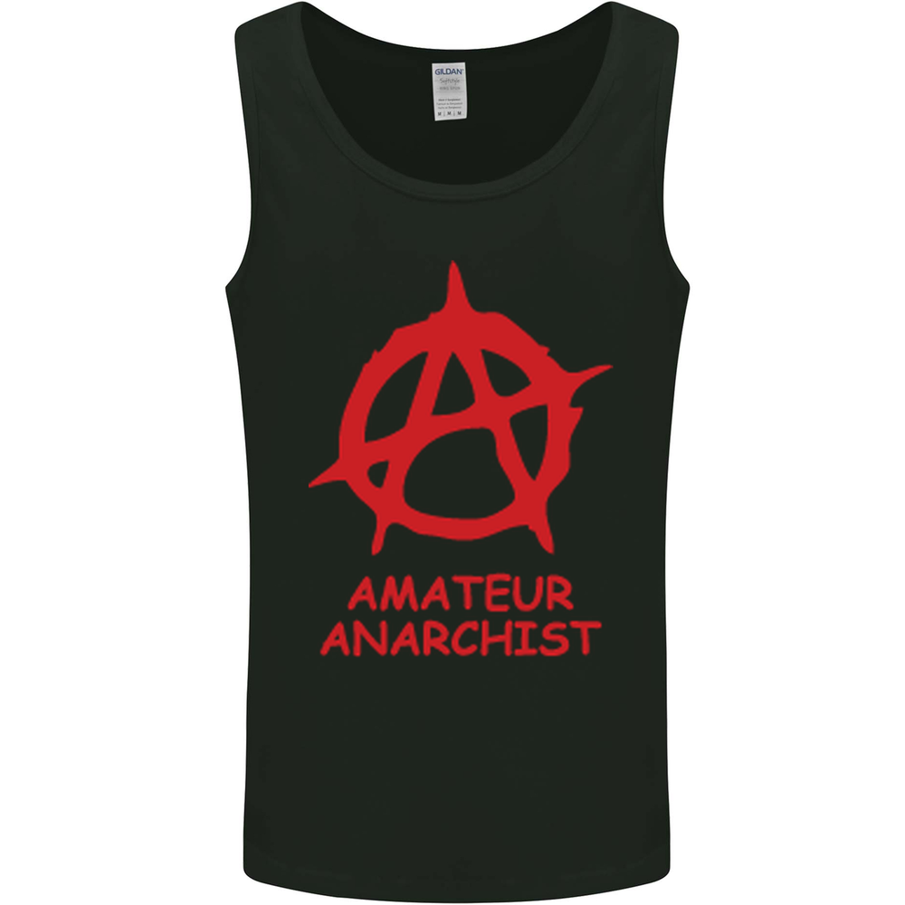 Amateur Anarchist Anarchism Activist Funny Mens Vest Tank Top